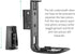 ynVISION.DESIGN Adjustable Wall Mount Bracket Compatible with Sonos One, One SL, and Play:1 Speaker | 2 Pack | (Black)