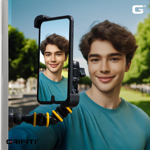 GRIFITI Nootle Recon 5 Flex Arm Leg Magnetic Foot Mini Ball Head Camera Mount Stand, 6 Inch Flexible Mevo Mount