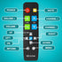 EZClicker (2xAAA Big Button Universal TV Remote (Black) Simple Easy to Use, Great for Seniors, Works with Major TV