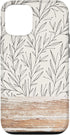Boho Rustic Botanical Leaf Pattern Vintage Beige Case for iPhone 12/12 Pro