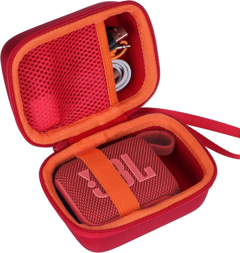 Hard Case for JBL Go 4 GO3 Portable Bluetooth Speaker (Red Case)