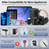 Voltage Converter 2300W Power Step Down 220V to 110V Universal Travel Adapter Power Transformer w/ 3 AC Outlets, 3 USB