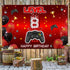 Level 8 Unlocked Backdrop Banner Decorations - Video Game Happy 8th Birthday for Boys Kids