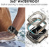 Ultra Look - Fullife 2 in 1 Waterproof Case for Apple Watch Series 6 44mm with Front & Back Protective Bumper Cover