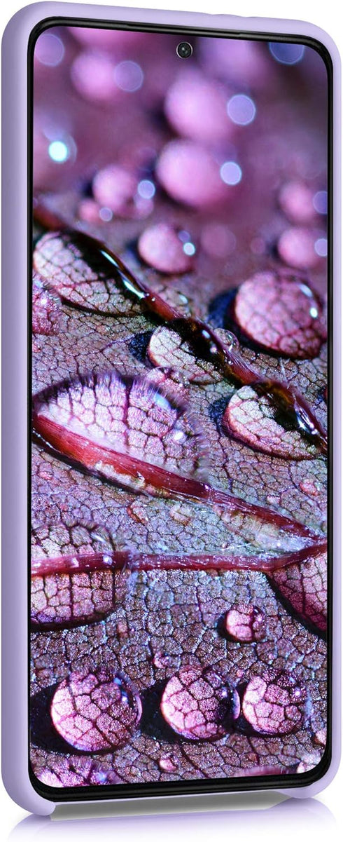 kwmobile TPU Silicone Case for Samsung Galaxy S21 Plus - Soft Finish Phone Cover in Lavender
