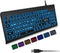 X9 Performance X9 Large Print Backlit Computer Keyboard - Easy to See Big Letters