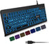 X9 Performance X9 Large Print Backlit Computer Keyboard - Easy to See Big Letters