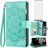 Asuwish Wallet Case for Samsung Galaxy S20 Ultra 5G with Tempered Glass Protector, Flip Card Holder, Green.