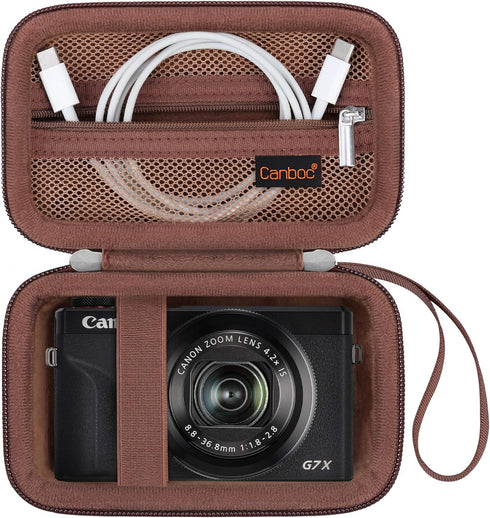 Canboc Carrying Case for PowerShot G7 X Mark III/ G7X Mark II