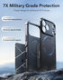 ESR 17 23ft for iPhone Pro Max Phone Case, Military-Grade Drop Protection, Shock-Absorbing Rugged Cover, MagSafe