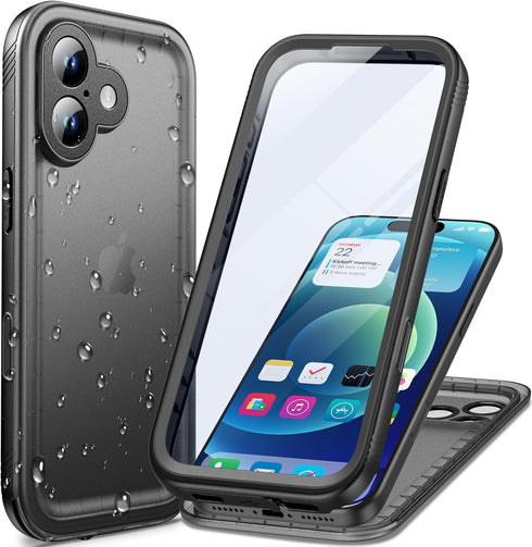 Cozycase TOP Waterproof Case for iPhone 17 - Military Heavy Duty 360 Shockproof