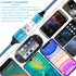 USB C Cable 3FT, 5Pack: Type C Fast Charging Cable Nylon Braided Android Phone Charger for iPhone 15, Samsung Galaxy S24