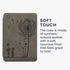 kwmobile (2022/2024) Cover Compatible with Amazon Kindle Cover - eReader Case - Dandelion Love Grey