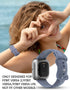 Minyee Floral Engraved Band Compatible with Fitbit Versa 2, Cute Soft Silicone Dandelion Flower Pattern Sport Strap for