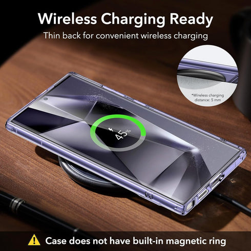 ESR Boost Series Case for Samsung Galaxy S24 Ultra, Purple, Military-Grade Drop Protection, 3 Stand Modes, Slim &