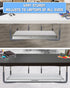 Skywin Rubberized Under Desk Laptop Mount, 3 Racks in 1 Set to Hold Under Desk Laptop Holder Organizer Rack (Laptop Not