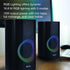 Verbatim RGB Gaming Stereo Desktop Speakers, Bluetooth 5.0, 3.5mm AUX-in Connection, Black