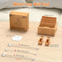 Pezin & Hulin Bamboo Charging Station Organizer for Multiple Devices, Desktop Docking Station with 5 Cables, NO Charger