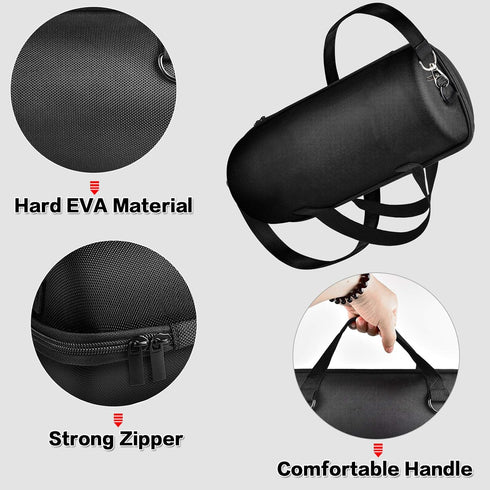 Hard Case for JBL Xtreme 3/Extreme 2 Portable Waterproof Bluetooth Speaker, Travel Storage Holder with Zipper Pocket