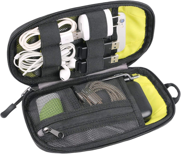 Twod Electronic Organizer Travel Bag, Universal Accessories Storage for Hard Drives, Cables, Charger, Phone, USB, SD