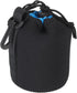 PATIKIL Camera Lens Bag - 3.3" ID x 5.5" H Drawstring Pouch - Thick Protective Neoprene for DSLR Camera Lens