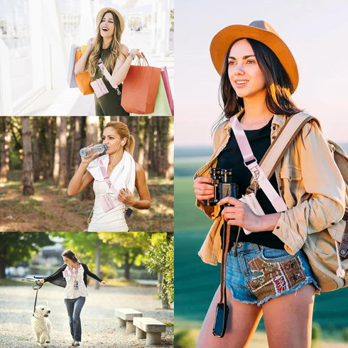 Reorwo Clip and Go Phone Strap with Zippered Pouch,Phone Strap with Cellphone Chain Accessories