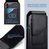 Belt Holster for iPhone 15 14 13 12 11 Pro Max, 15/14 Plus, XS Max, Samsung Galaxy S23+ A54 A53 A52, with Card Slot
