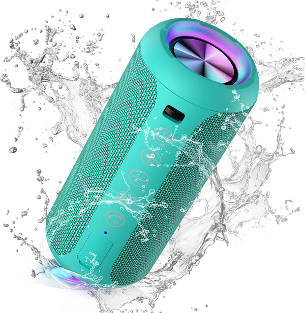 Ortizan Portable Bluetooth Speakers, Waterproof IPX7 Wireless Speaker with 24W Stereo Sound, 30H Playtime, Bluetooth