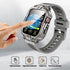 Dsytom Waterproof Case with Band for Apple Watch 45mm 44mm 41mm 40mm, Rugged Strap with Tempered Glass Protector