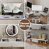 2 27 Inches, LANDVOI Heavy Duty Dual Monitor Stand, Holds Screens Up to Adjustable Length and Angle Monitor Riser, Desk