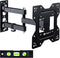 GearIT Full Motion TV Wall Mount for 23 to 43 inch TVs, Up to 66lbs, Swivel, Tilt, Articulating Arm, Vesa 75 100 200