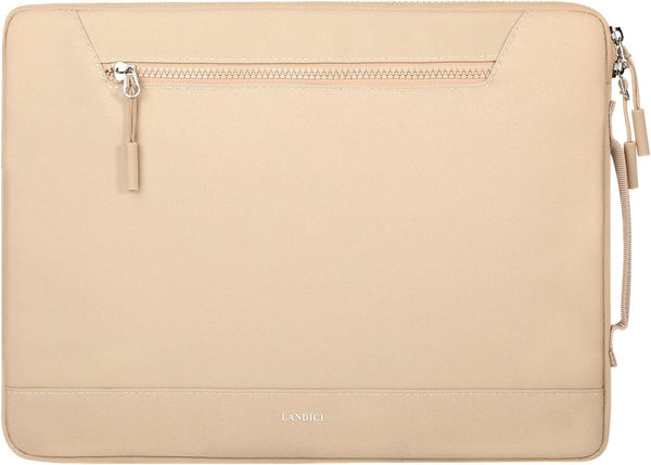 LANDICI 360° Protective Laptop Sleeve Case 15.6 16 Inch with Handle, Waterproof Slim Cover Bag for MacBook Pro 16,