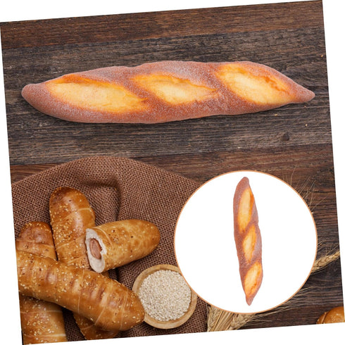 TOYANDONA Lifelike Bread Model for Bakery Display Realistic Artificial Baguette Decorative Prop for Cake House for Boys