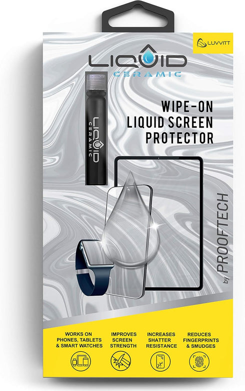 Glass Screen Protector Scratch and Shatter Resistant Wipe On Nano Protection for Up To 4 Devices