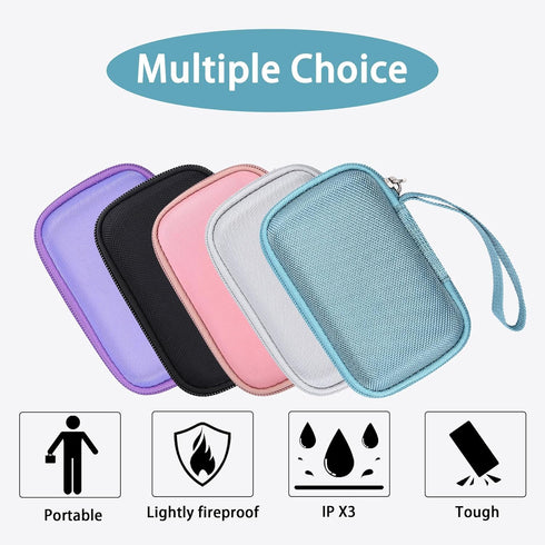 khanka Hard Case for Anker 3-in-1 Power Bank USB C Charger Block, 10,000mAh Portable Charger, Case Only (Blue)