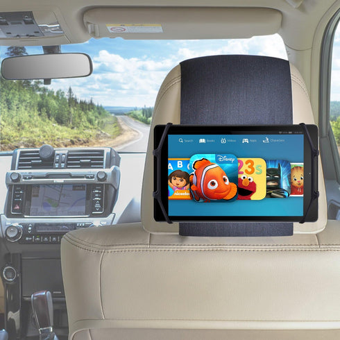 Car Headrest Holder, Silicon Mount for 7-10 Inch Fire Tablets