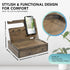 Nightstand Organizer, Rustic Bedside Organizer for Cellphone & Accessories, Unique Birthday Gifts for Men