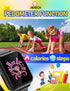 Kids Smart Watch Phone with SOS, 10 Stories, 24 Puzzle Games, Pedometer Alarm Clock for Boys Girls Gift