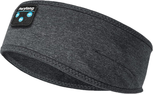 Perytong New Sleep Headphones Bluetooth Headband, Wireless Soft Headphones for Side Sleepers, Running, Travel