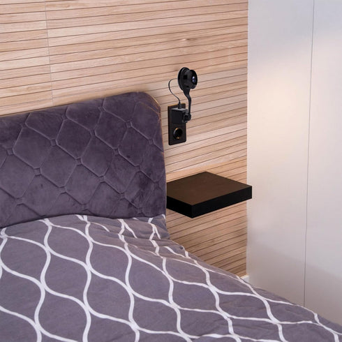 USB Charger Nest Camera Plug Mount: 360 Adjustable Wall AC Outlet Holder for Indoor Cam, Portable, No Messy Wires