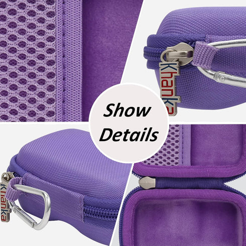 khanka Hard Travel Case for iWALK Small Portable Charger 3350mAh 4500mAh 4800mAh, Case Only (Purple)