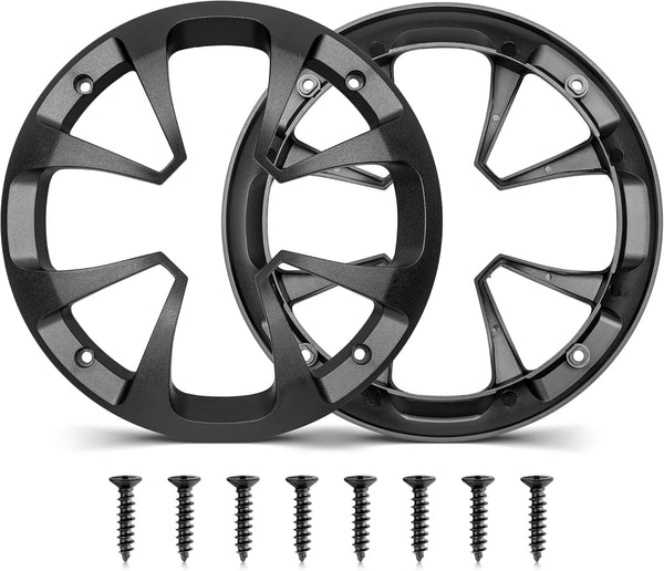 NuIth 6.5 Inch Hollow Subwoofer Grill, 6 1/2 Inch Universal Speaker Cover Protector with Screws for Car Audio