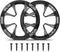NuIth 6.5 Inch Hollow Subwoofer Grill, 6 1/2 Inch Universal Speaker Cover Protector with Screws for Car Audio
