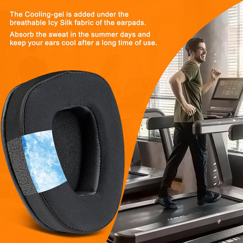 SOULWIT Cooling-Gel Earpads Replacement for BlueParrott B650/S650, Noise Cancelling Bluetooth Headset Ear Pads