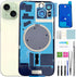 LNONLS 15 Back Glass Replacement for iPhone 15 Rear Back Cover Glass Waterproof