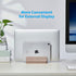 Leather Vertical Laptop Stand, Dual Laptop Holder Organizer with Adjustable Dock for All