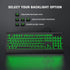 Luzarriba 7 Backlit Computer Keyboards, Wired USB LED Keyboard with Colors Backlight, Plug and Play, Waterproof, Full