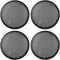 X AUTOHAUX 4pcs Black 8'' Plastic Audio Speaker Cover Mesh Subwoofer Grill Horn Guard Decorative Circle Grille