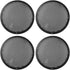 X AUTOHAUX 4pcs Black 8'' Plastic Audio Speaker Cover Mesh Subwoofer Grill Horn Guard Decorative Circle Grille