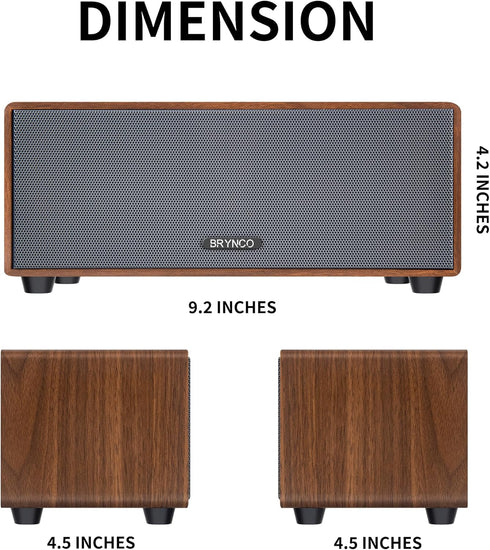 BRYNCO 3.5mm Upgraded Wired Computer Speakers for Desktop PC and Laptop, USB-Powered with Audio Jack, Rich Bass & Clear